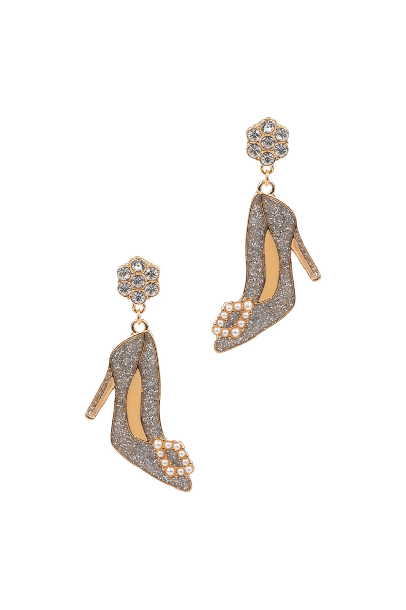 Wedding Shoes Enamel Bridal Party Post Earrings