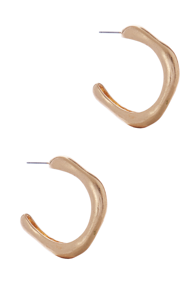 Smooth Square Hoop Earrings