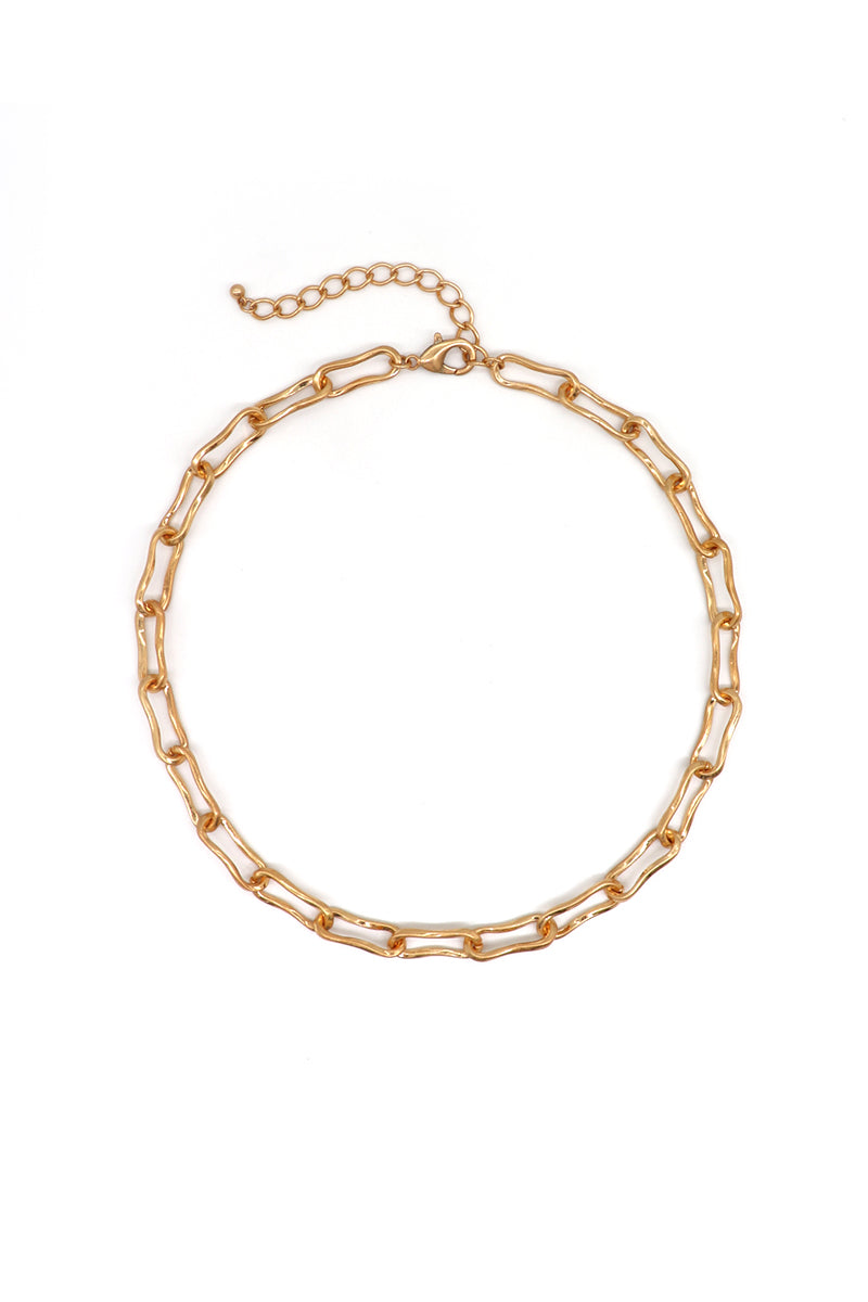 Organic Shaped Chunky Chain Necklace