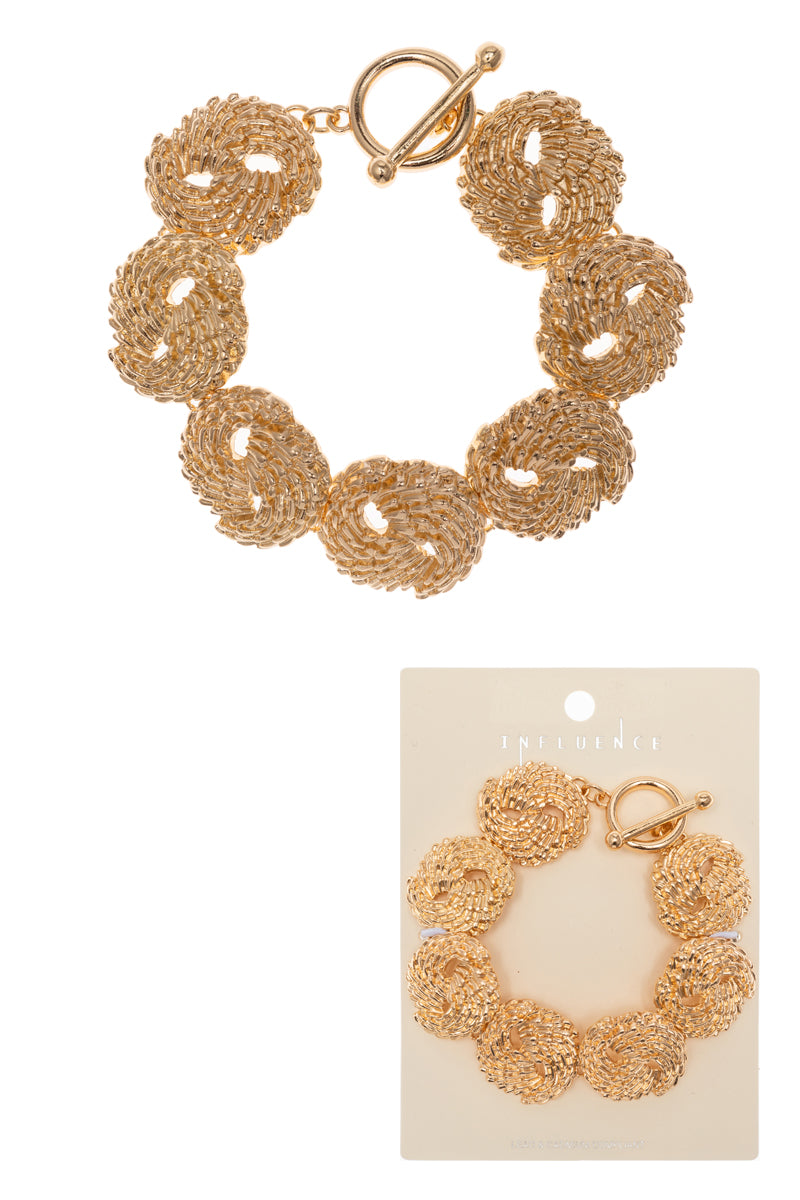 Metal Toggle Clasp Bracelet
