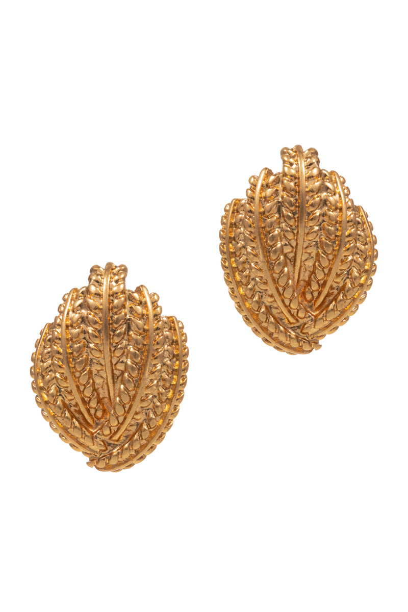 Quintuple Layered Metal Post Earrings