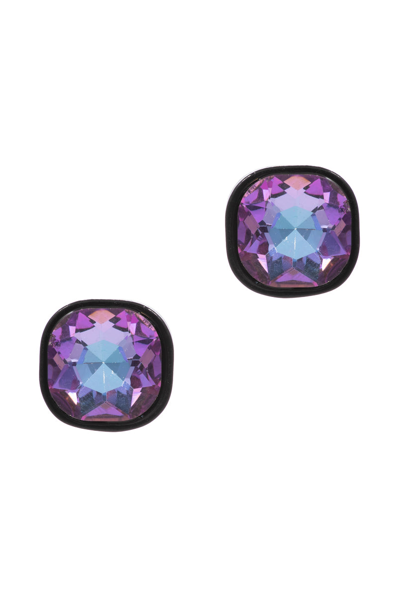 1 Pair Stud Rhine Stone Post Earrings