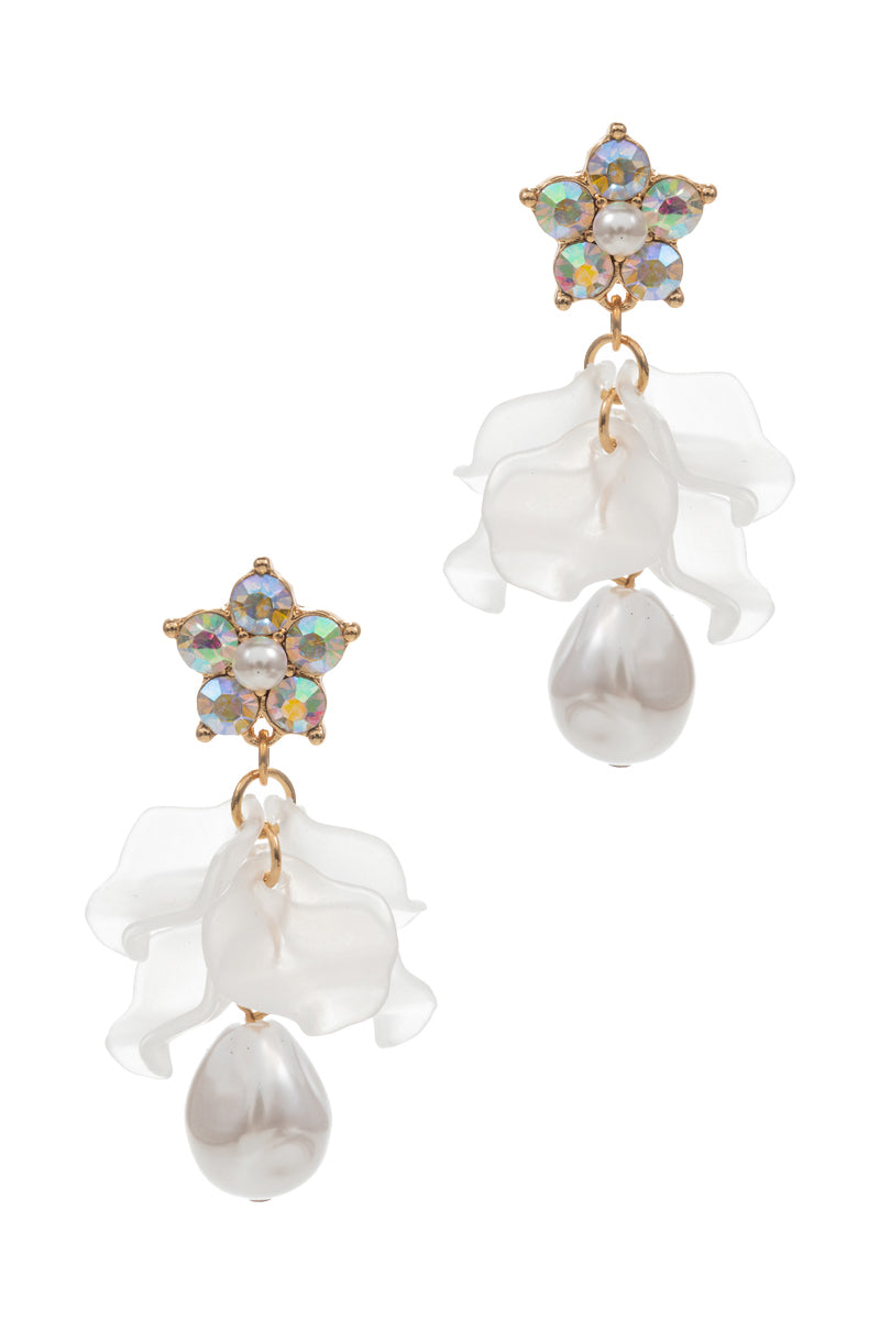 Flower Shaped Special Development Post Earrings