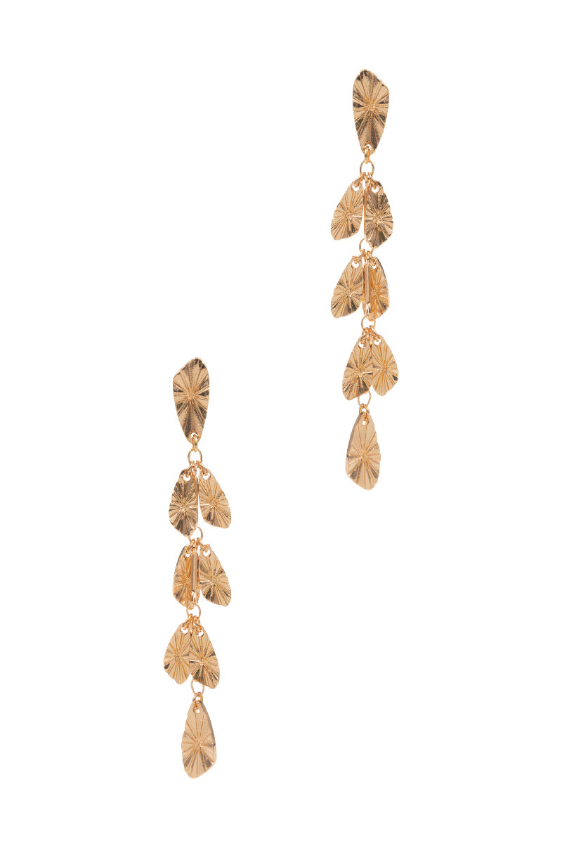 Linear Shaped Basic Metal Post Earrings