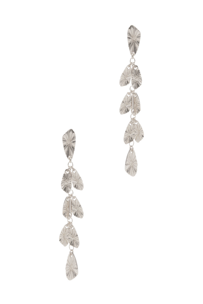 Linear Shaped Basic Metal Post Earrings