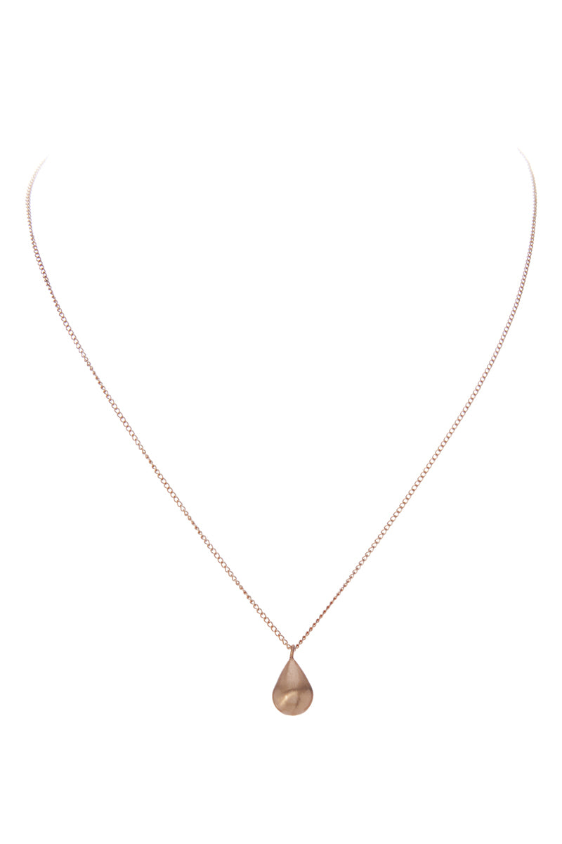 Basic Metal High Polished Satin Short Necklace