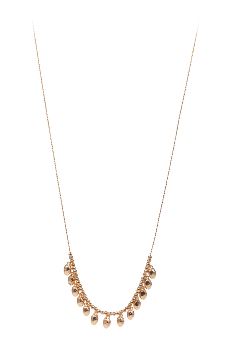 Organic Shaped Basic Metal Short Necklace