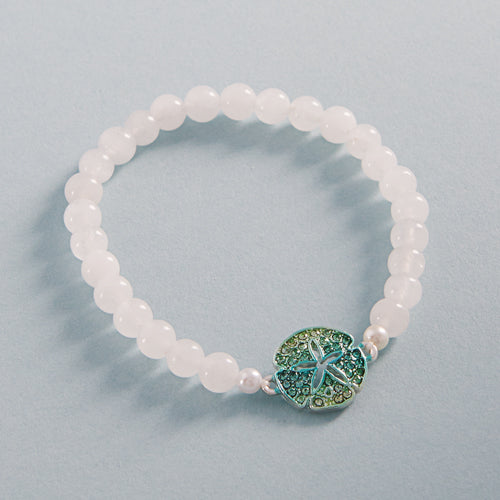 Summer Sealife Sand Dollar Gradation Stretch Bracelet