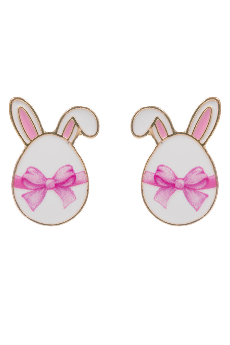 Easter Egg Enamel Pattern Titanium Post Earrings