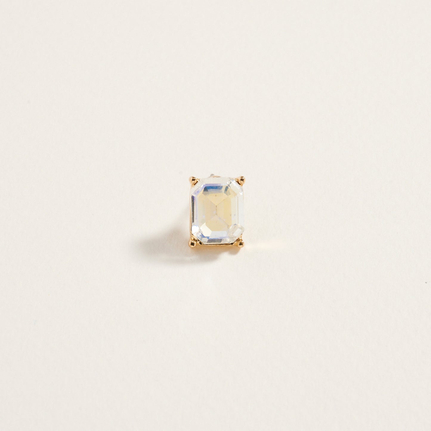 Rectangle Rhinestone Post Earrings Jewelry