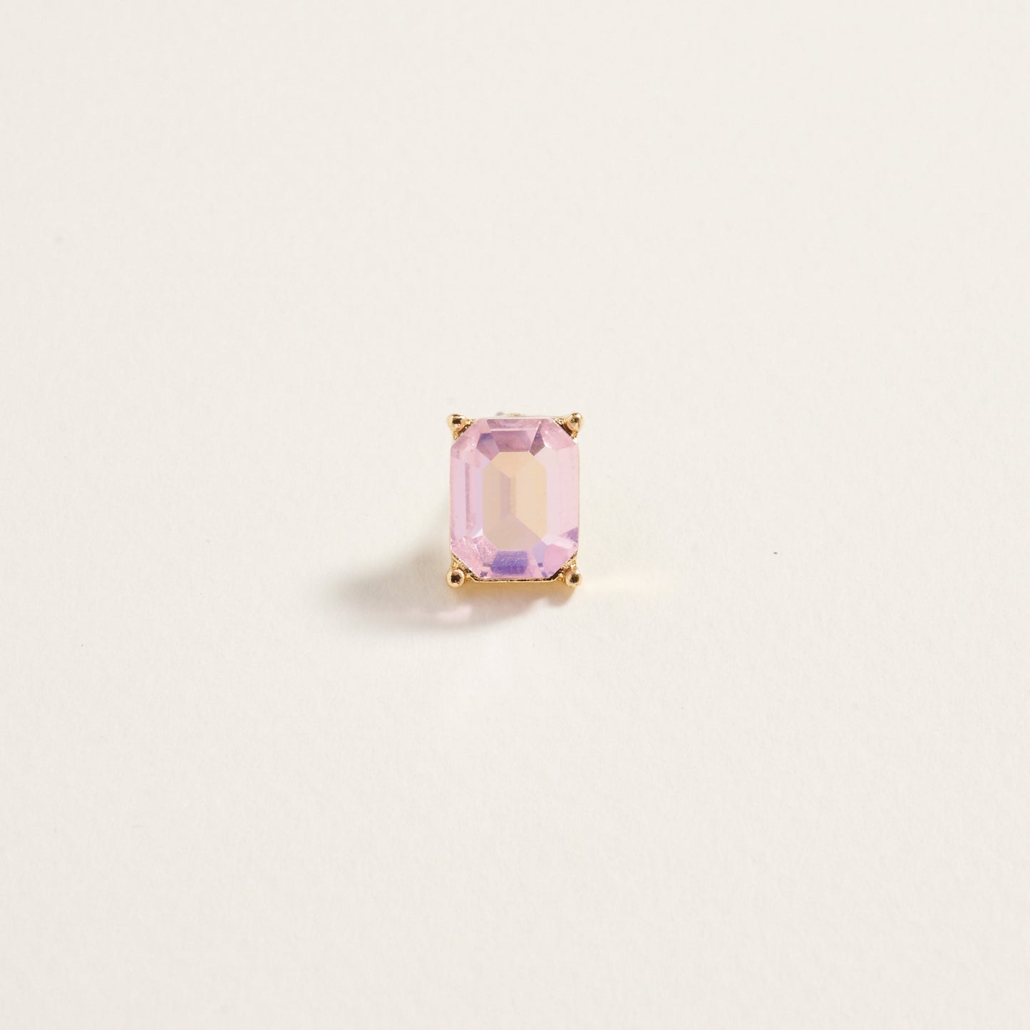 Rectangle Rhinestone Post Earrings Jewelry