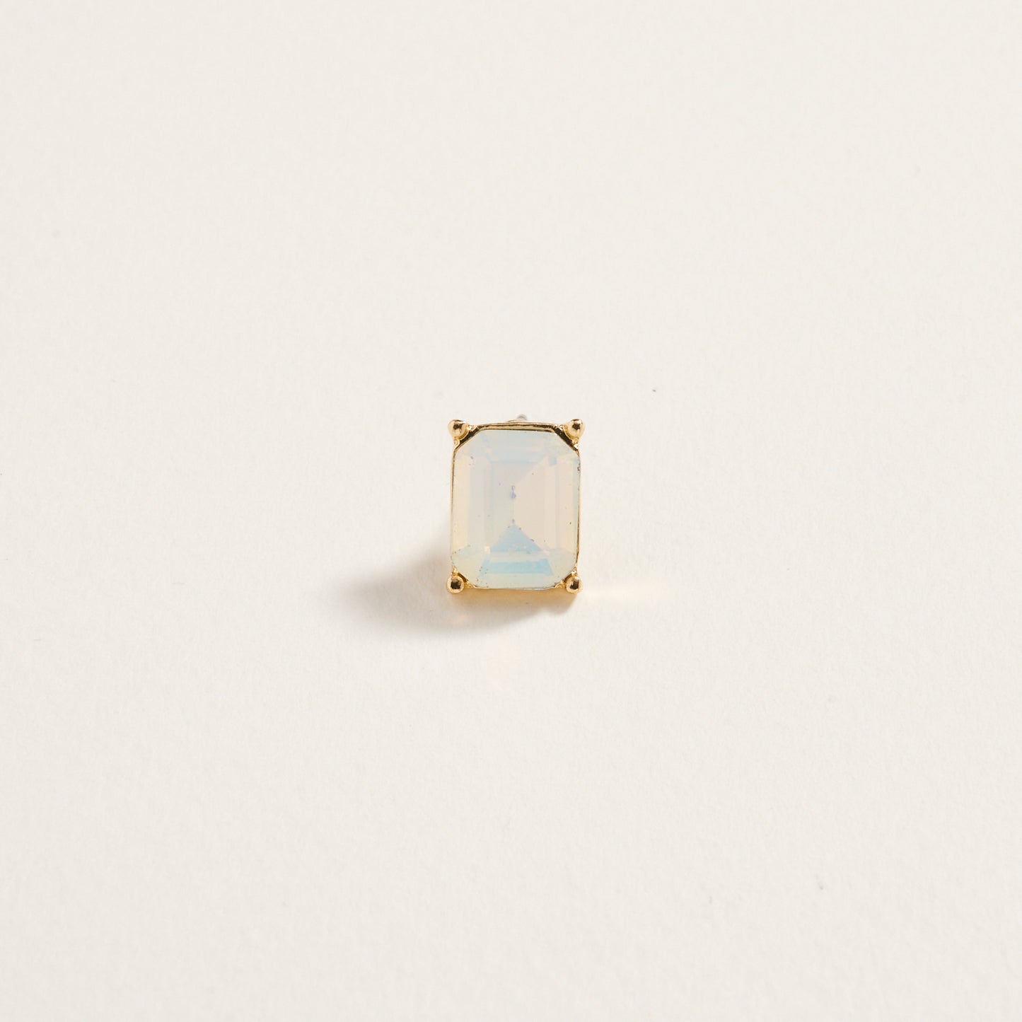 Rectangle Rhinestone Post Earrings Jewelry