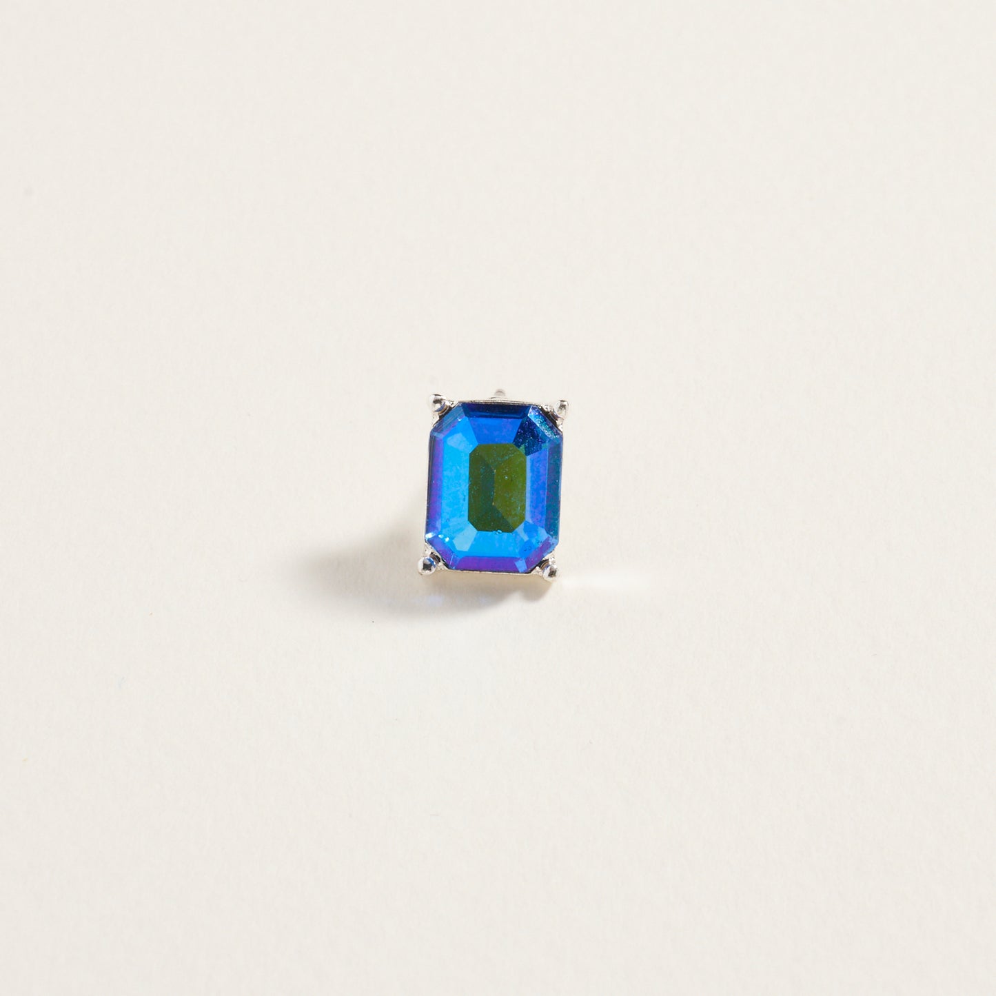 Rectangle Rhinestone Post Earrings Jewelry