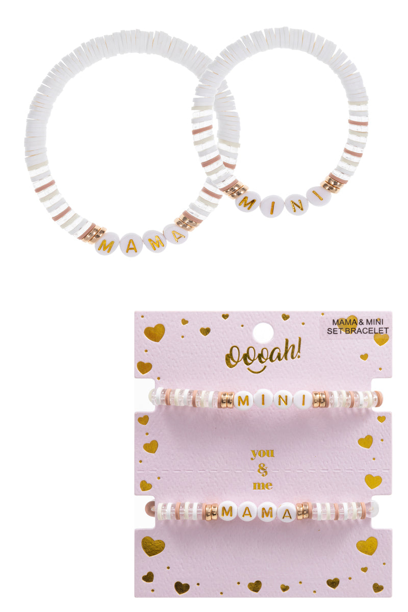 Colorful Mama And Mini 2 Set Bracelet