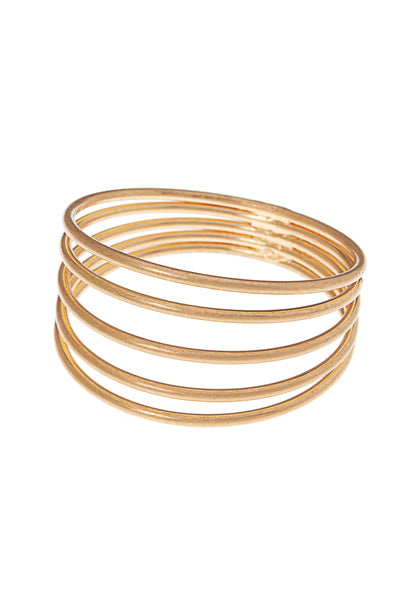 5 Layered Metal Cuff Bracelet