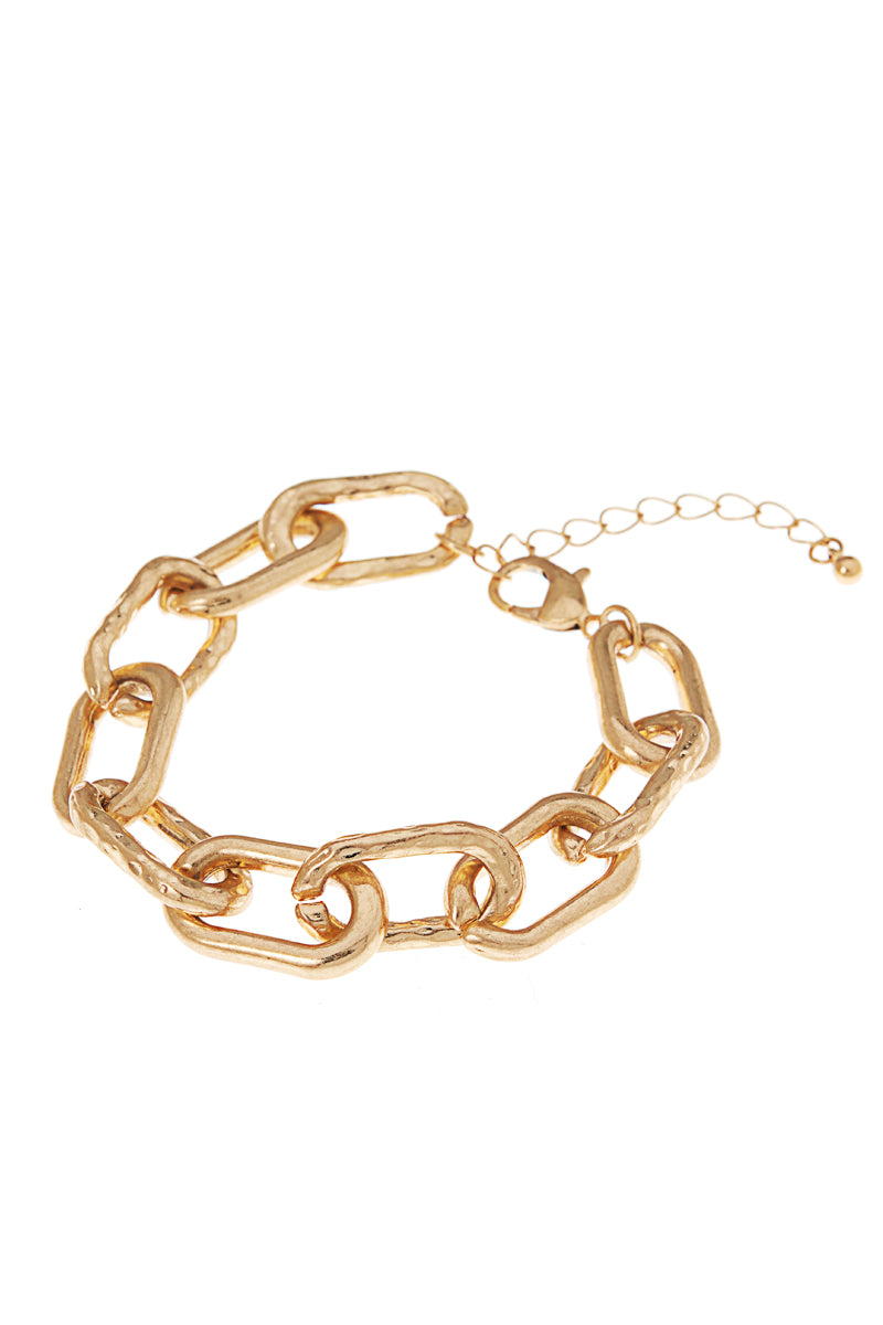Linked Metal Clasp Bracelet
