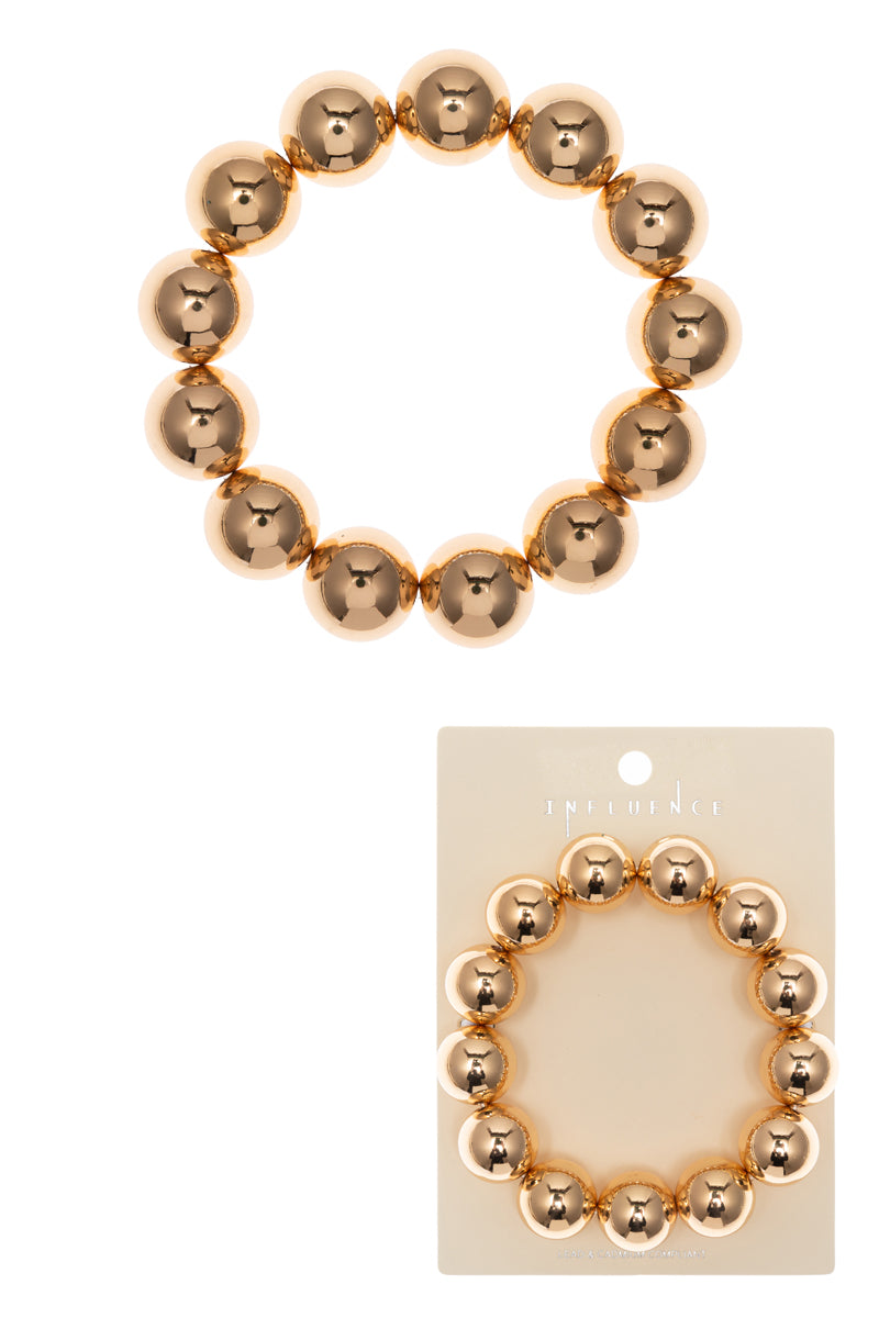 Metal Ball Stretch Bracelet