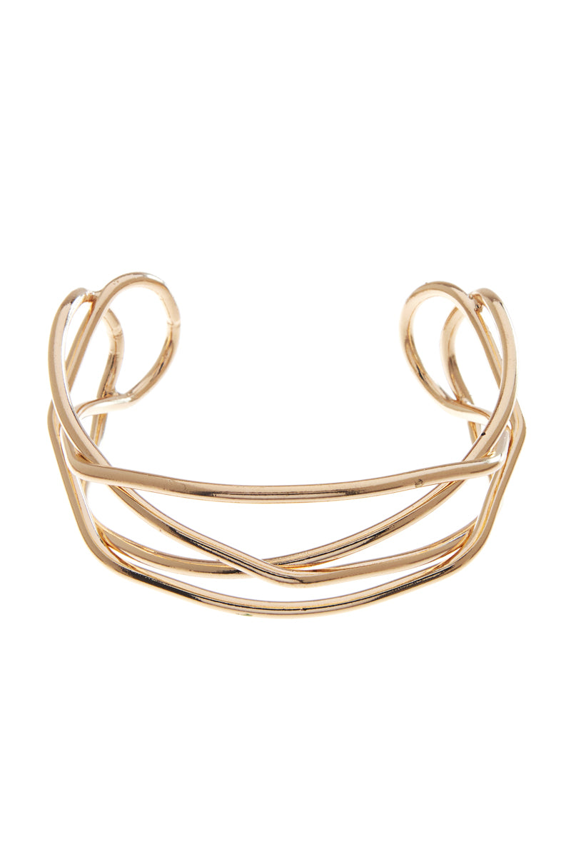 Elegance Twist Metal Cuff Bracelet