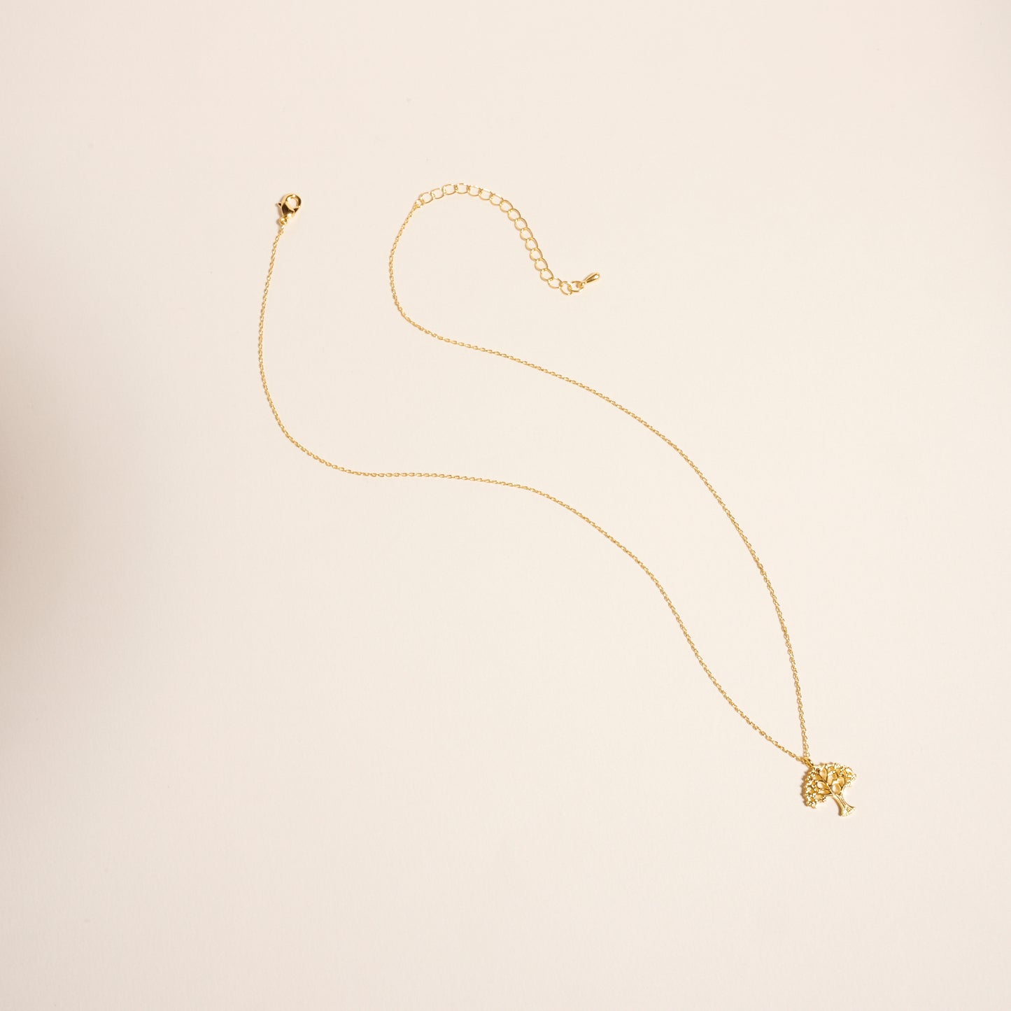 18K Gold Dipped Outdoor Nature Tree Necklace
