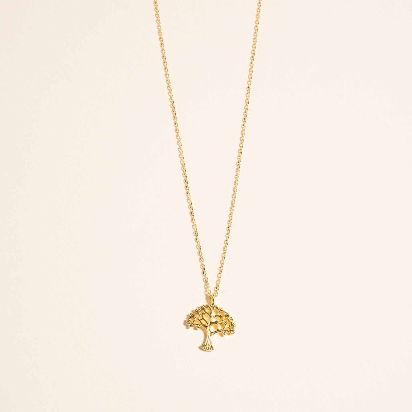 18K Gold Dipped Outdoor Nature Tree Necklace