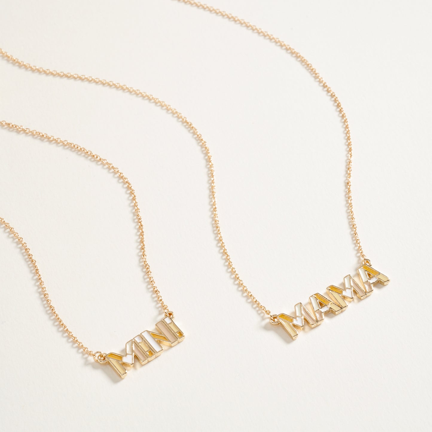 Mama And Mini Metal 2Set Necklace