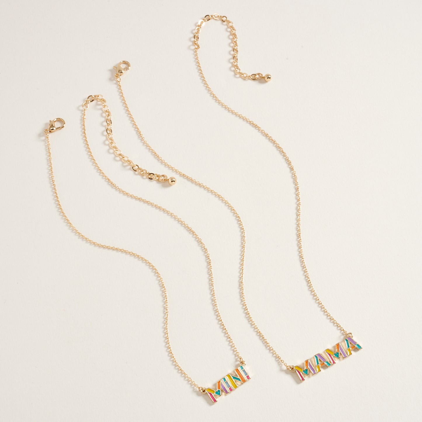 Mama And Mini Metal 2Set Necklace